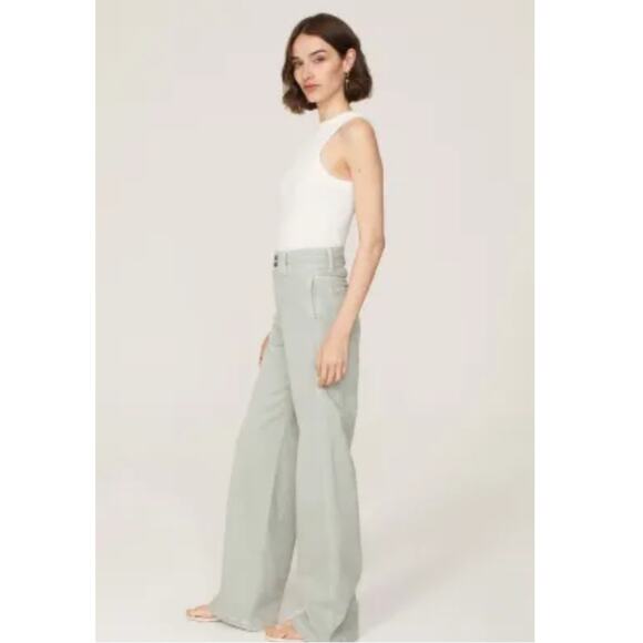 Joes Jeans THE ALLANA HIGH RISE WIDE LEG ANKLE Green Size 30 - Picture 1 of 11